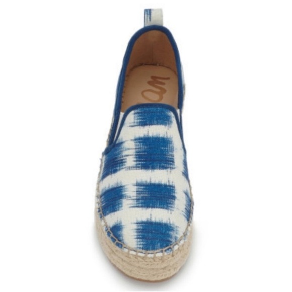 SAM EDELMAN Ikat Print Espadrilles Slip On Platform - Picture 8 of 15